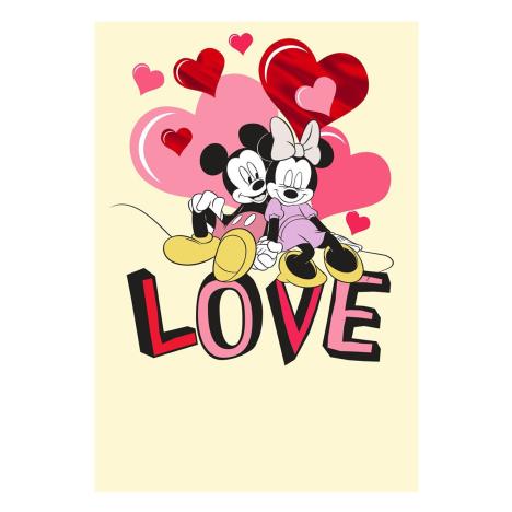 Disney Mickey & Minnie Mouse LOVE Valentine's Day Card £1.00